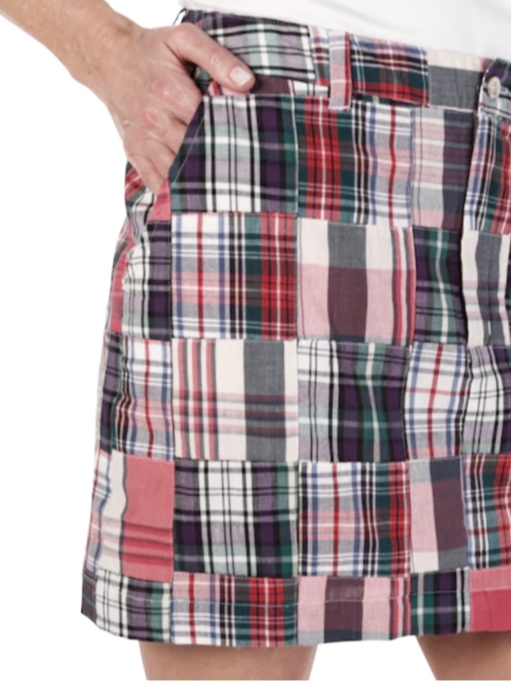 Madras Plaid Mini Skirt by Ann Taylor Loft
